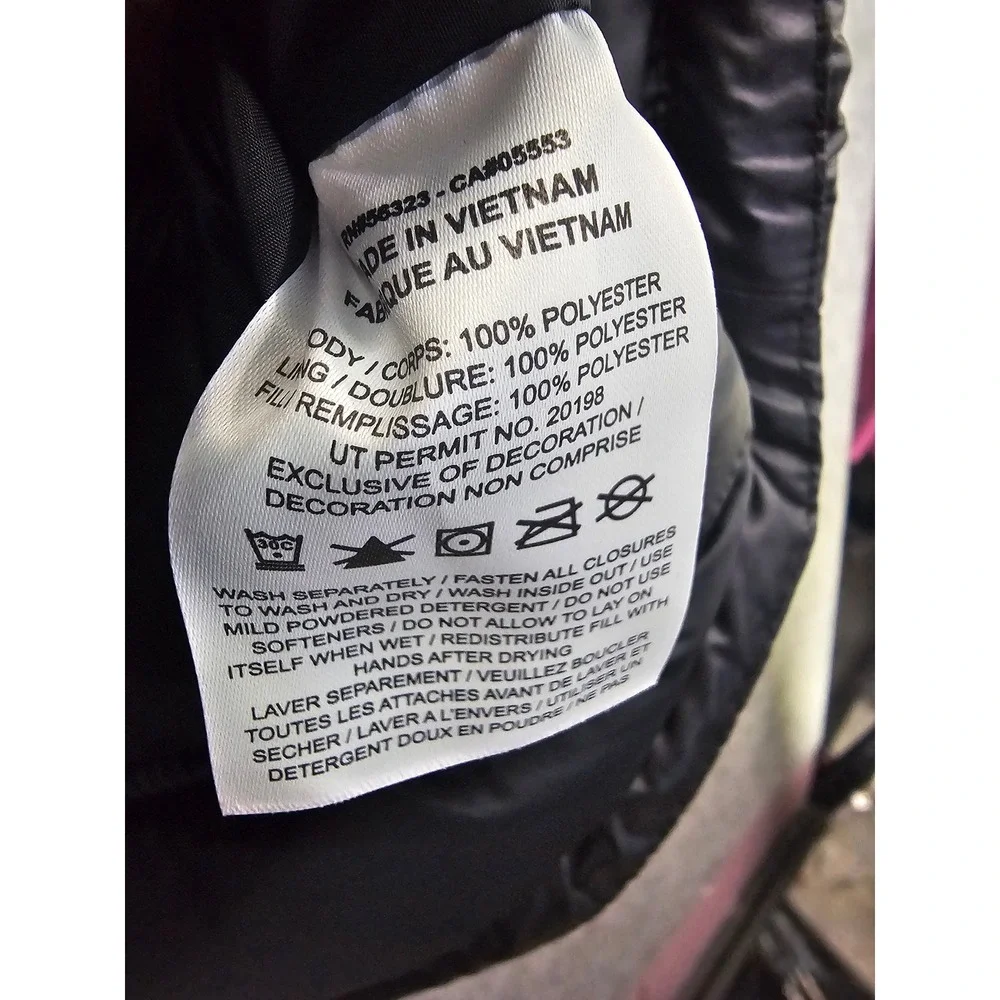 Nike‎ Kids Therma-FIT All Over Swoosh Quilted Puffer Jacket Black FD2841-010 M